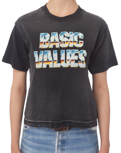 Basic Values Tee − Black Cloud