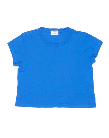 The 1950s Boxy Tee - Bright Blue