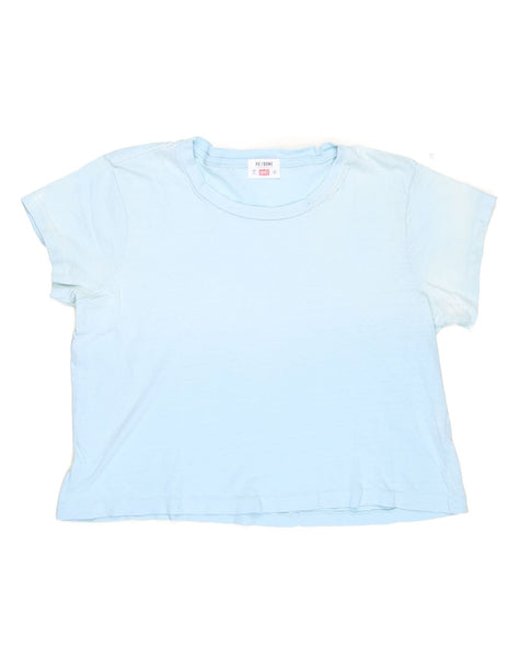 The 1950s Boxy Tee - Faded Blue