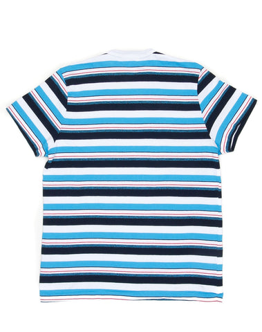 Striped Ringer Tee - Multi Blue