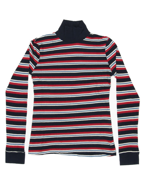 1960's Striped Slim Turtleneck - Multi