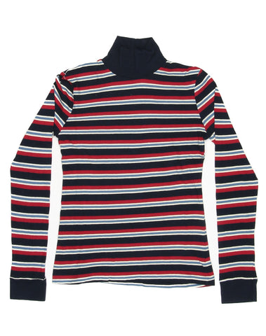 1960's Striped Slim Turtleneck - Multi