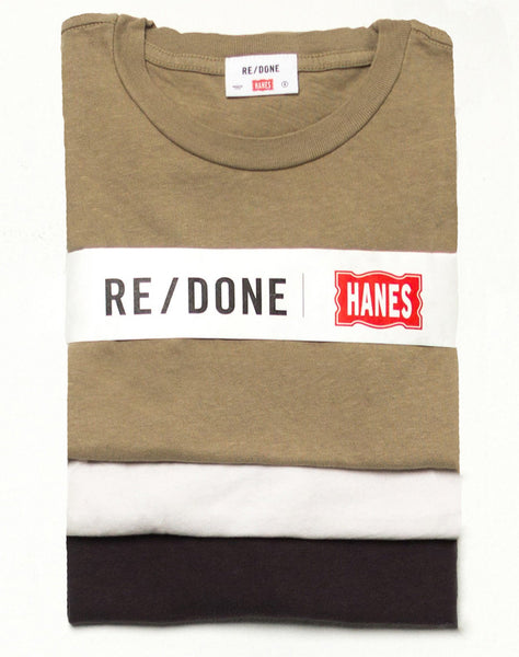 Hanes Slim 3 Pack – Vintage White, Vintage Black, & Sand