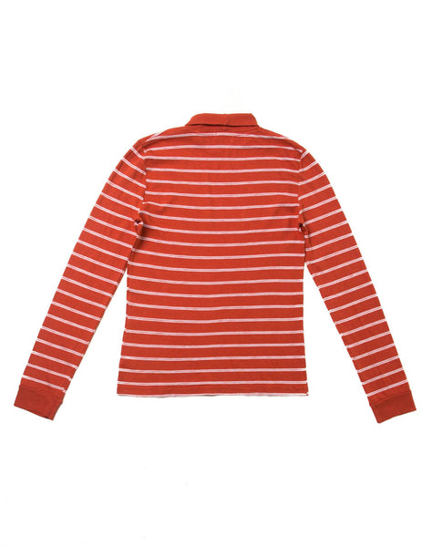 1960's Striped Slim Turtleneck - Vintage Red