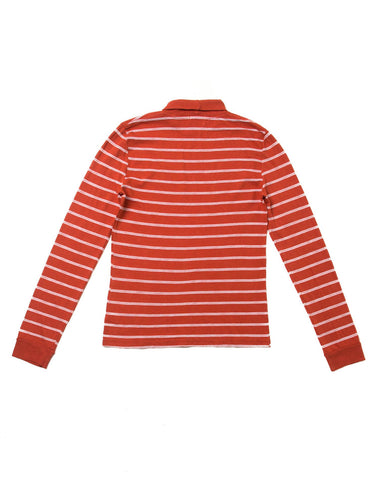 1960's Striped Slim Turtleneck - Vintage Red